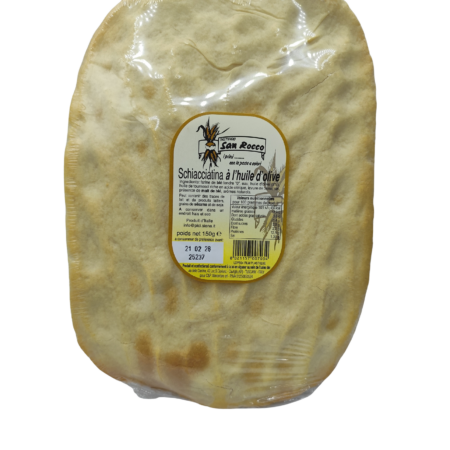 SCHIACCIATINA A' L'HUILE D'OLIVE - SAN ROCCO 150GR