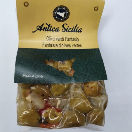 FANTAISIE D'OLIVES VERTES 350GR - ANTICA SICILIA