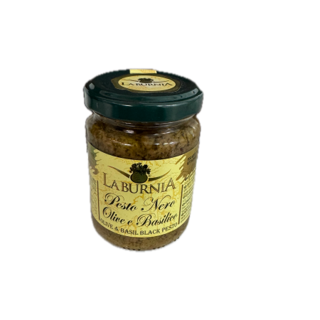PESTO NOIR D'OLIVES ET BASILIC -LA BURNIA- 130GR
