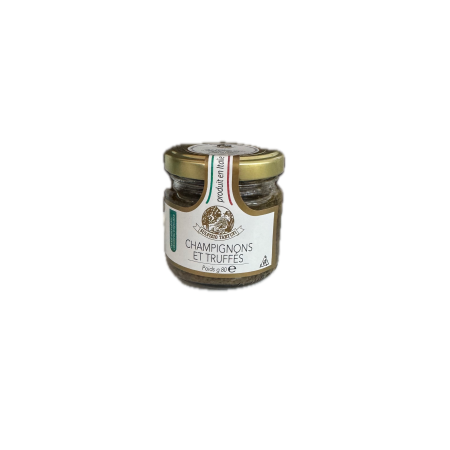 CREME DE TRUFFE NOIRE ET CHAMPIGNONS -SULPIZIO TARTUFI- 80GR